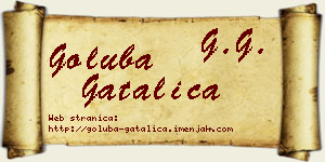 Goluba Gatalica vizit kartica